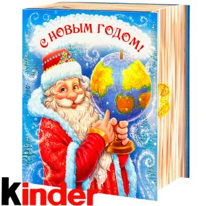 Сладкий новогодний подарок в картонной упаковке весом 820 грамм по цене 2512 руб в Касимове