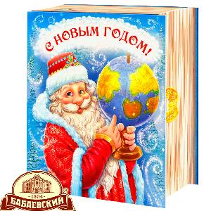Детский новогодний подарок в картонной упаковке весом 800 грамм по цене 1234 руб в Касимове